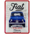 Blechschild Fiat blau 1